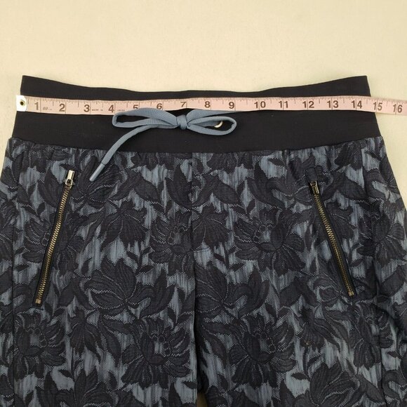 Athleta Trekkie North Printed Jogger Womens 4 Blue Floral Drawstring Casual Pant - Picture 10 of 12
